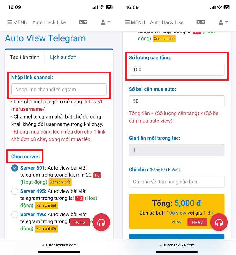 dịch vụ tăng view động, Auto view Telegram giá rẻ.