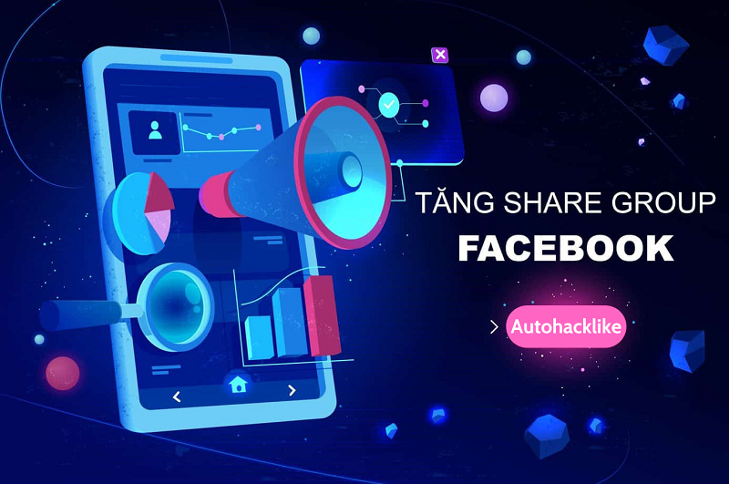 Dịch vụ Hack share group, auto share Facebook