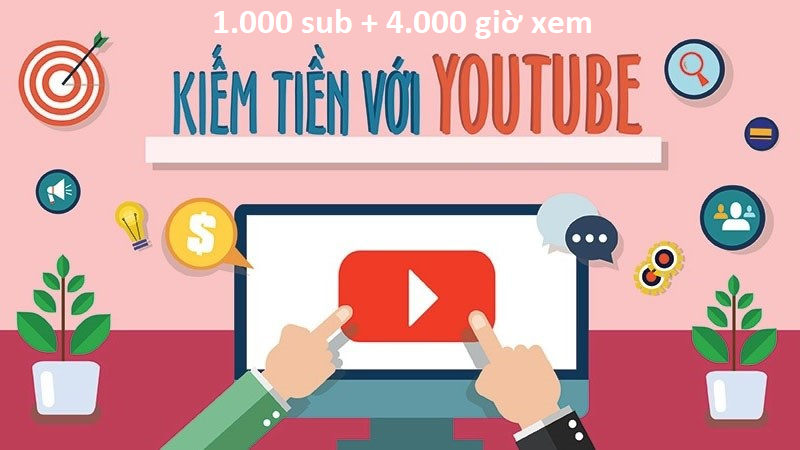 Tăng sub youtube và tăng 4000 giờ xem youtube